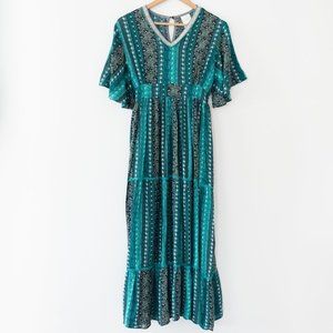 Rose by Paruay Boho Tiered Cotton Maxi Dress